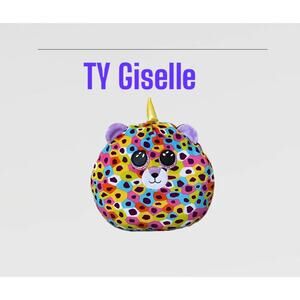 TY Squish A Boo Plush Giselle Rainbow Leopard  2021